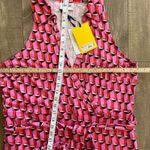 Diane Von Furstenberg NWT  Collared Sleeveless Pink‎ Geo Jumpsuit Size XL Summer Photo 13