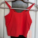 Blogilates Spicy Orange Strappy Tank Cropped Athletic Top Women's Size XS Red Photo 0