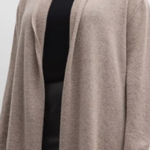 Neiman Marcus  Beige Cashmere Knit cardigan medium Photo 0