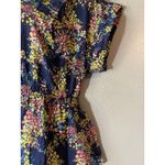 Route 66 navy floral women’s blouse Photo 3