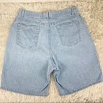 Vintage Chic Pleat Front Jean Short Sz 34" waist Blue Size L Photo 1