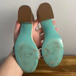 Betsey Johnson  Women's Sb-Mel Heeled Sandal tan silver size 5.5 Photo 7