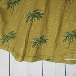 Anthropologie Pilcro Palm Tree Print Mustard T-Shirt Size S Photo 4
