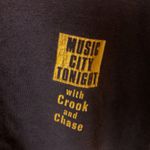 Distressed Vintage 90s Music City Tonight with Crook and Chase Crew T Shirt USA Black Size XL Photo 10
