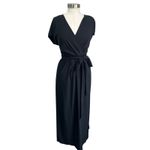 Halara  Breezeful V-Neck Tie-Back Side-Pocket Midi Dress Quick Dry Sz 8 NWT Photo 2