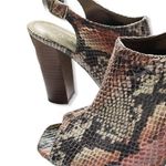 Bandolino Leather Sole Snake Print Slingback Sandal 6.5M Photo 1