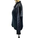 Athleta  Pullover 1/4 Zip Black Pullover Quilted Panels Small Photo 4