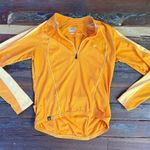 Pearl Izumi Orange Color Block Quarter Zip Long-Sleeve Cycling Shirt ~ Size M 💛🍄 Photo 4