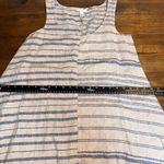 J.Jill  Pure Jill Lagenlook Striped Sleeveless 100% Linen Maxi Dress Photo 7