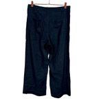 Maeve  Anthropologie The Colette Linen Blend Crop Wide-Leg Pants in Black Photo 6