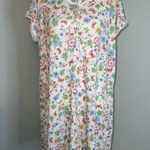 Vintage MuMu Button Down Coverup Robe Nightgown M/L Pink Size L Photo 0