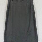 Theory  Womens Gray Green Pinstripe‎ Wool Blend Pencil Skirt Career Size 4 Photo 0