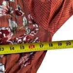 Mystree  Brown Floral Lined Maxi Blouson Dress Women's Size Small | 31-16 Photo 5