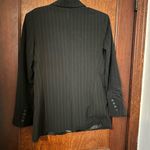 Norma Kamali  Boyfriend Jacket Blazer black pinstripe work wear size 12 Photo 2