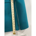 Ann Taylor Teal Drop Waist Dress 8 | 3/4 Sleeve Work Office Career Zip Skirt Green Photo 7