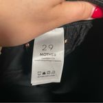 MOTHER High Waisted Looker Ankle Fray Jeans in Guilty Glitter Racer Size 29 Black Photo 7