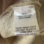 ee:some  Linen Blend Romper Women's Sleeveless Beige Size Small Earthy Minimalist Photo 2