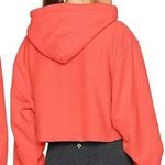 Champion  Reverse Weave Orange Cropped Hoodie Sweatshirt Photo 1