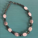 Striking Mother of Pearl Smoky Quartz Colored and Crystal Bead Necklace Brown Photo 4