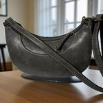 B.O.C. Crossbody Bag Purse Charcoal Embossed Floral Adjustable Strap Womens Gray Photo 6