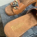 White Mountain  Jem Block Heeled Sandals Size 9 Wooden Brown Cushioned Footbeds Photo 9