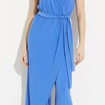 Joseph Ribkoff  Women's Blue Sleeveless V-Neckline Jumpsuit Size 8 Photo 0