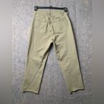 Loft  Women Size 27‎ The Curvy Straight Crop Denim Green Jeans Photo 1