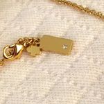 Kate Spade  Gold and Mint Green Long Bow Necklace Photo 7