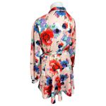 Boohoo  Womens Multicolor Floral Wrap Tie Long Sleeve Mini Skater A-line Dress 14 Photo 5