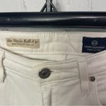 AG Adriano Goldschmied White Slim Straight Leg Denim Stevie Roll-up Size 26R Photo 4