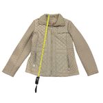 Calvin Klein Tan Quilted Utility Jacket Women’s Small Lightweight Zip Front Coat Photo 4