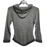Alpaca Blend Women Sweater Small /Alpaca Pullover Fringe Jumper/Gray Winter Gray Size undefined Photo 1