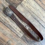Ariat Brown Leather Belt with Ornate Buckle Photo 0