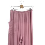 Free People Downtime Wide Leg Pants Bow Detail Lounge Rose Pink Size XS Photo 7