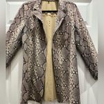 Premise  Snakeskin Long Blazer sz L Photo 2