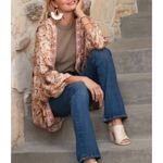 Tolani Sahara Kimono Cardigan Cream Tan One Size Photo 7