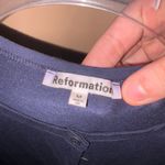 Reformation  navy cropped cardigan Photo 1