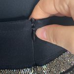 Jenni Kayne black beaded silk slip knee length pencil skirt size 4 Photo 7