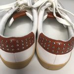 Vince Camuto Milzy women’s size 5.5 silver stud sneakers white brown Photo 5