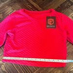 NWT Born Primitive Summit Crop Top Texture Stretch Women Large Red Lifting Shirt Photo 10