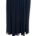 Lisa Ffo Black Chiffon Midi Dress Photo 3