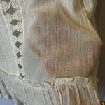 Spiaggia Dolce Cover Up Womens Size XS Lace Sheer Off White Cotton Sheer Swim Photo 5