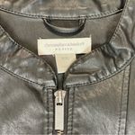 Christopher & Banks  | Black Zip-Up Faux Leather Jacket | PXL Photo 7