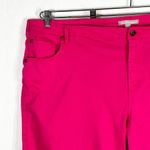 Woman Within  Plus Size 26W Shorts Hot Pink Pockets 11 Inch Cuffed Stretch 1155‎ Photo 4