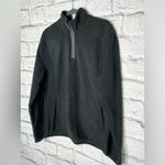 Vintage 1946 men’s black pullover quarter zip sweatshirt new with tag size large Photo 1