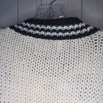 Vintage International Stefano sportswear hand knit car sweater Black Size M Photo 13