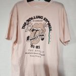 The Rolling stones world tour shirt women's medium faded Tan Photo 0