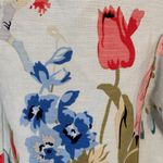 Nanette Lepore Size 4 Belle Fleur Strapless Floral Dress Tie Pockets Linen Silk Photo 6