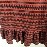 Free People Ruffle Bottom Textured Dress Curtain Stripe Small Photo 2