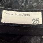 Rag and Bone  Women's Black Acid Wash Stretch Legging Skinny Denim Jeans Size 25 Photo 3